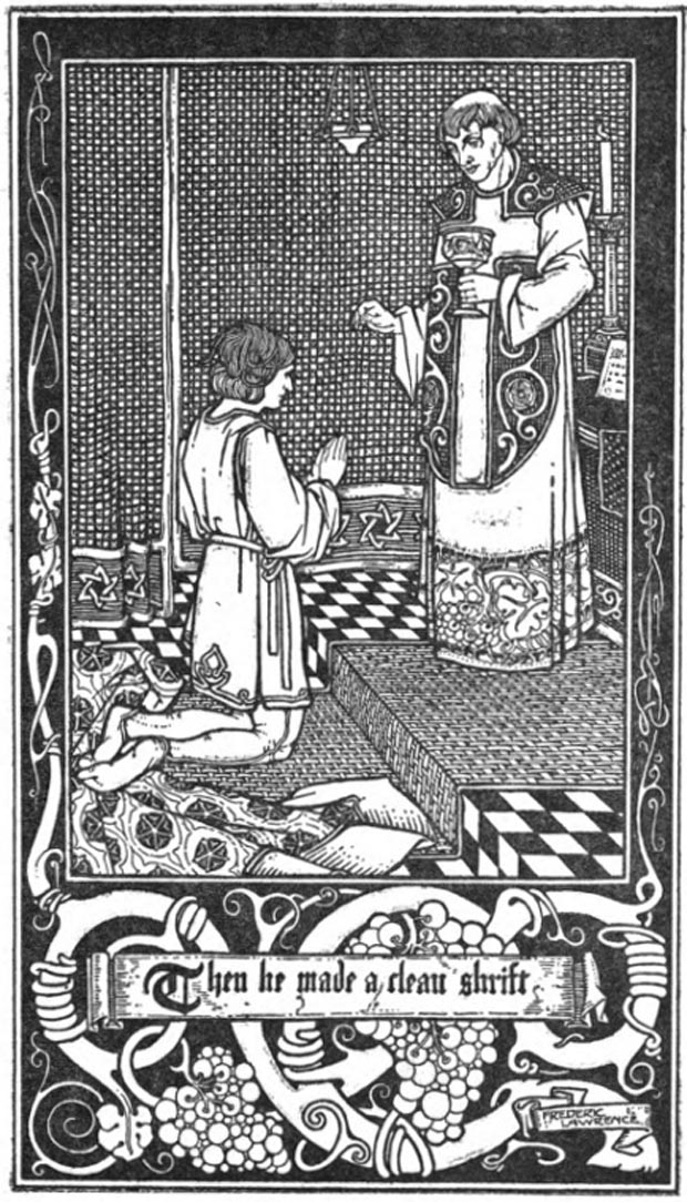 Then he made a clean shrift - Sir Gawain