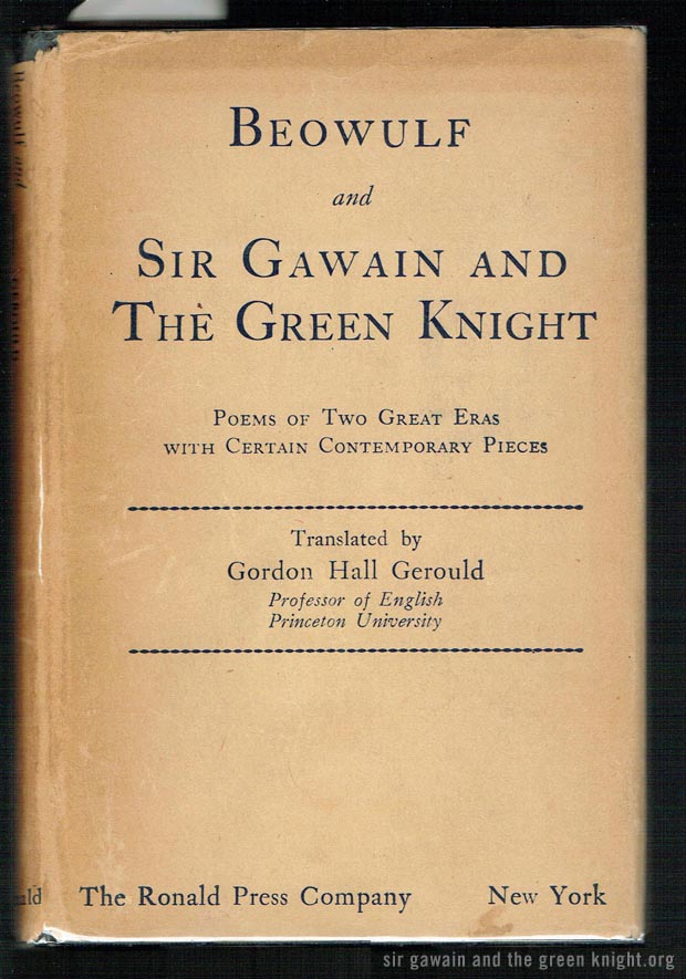 Sir Gawain and the Green Knight cover - Gerould Translation Sir Gawain and the Green Knight - Gerould Translation